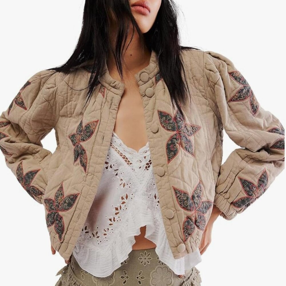 Quilted Patchwork Jacket - Picture 4 of 5